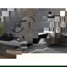 Mexen Loft kruhové zrkadlo do kúpeľne 85 cm, čierny rám - 9850-085-085-000-70