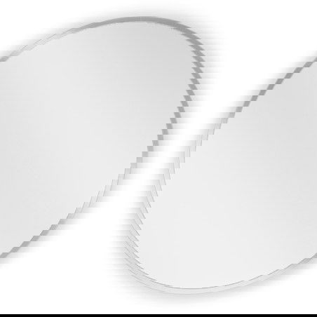 Mexen Loft okrúhle kúpeľňové zrkadlo 50 cm, rám inox - 9850-050-050-000-10