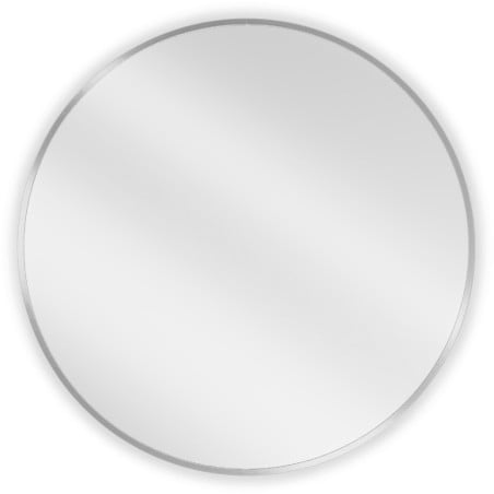 Mexen Loft okrúhle kúpeľňové zrkadlo 70 cm, rám inox - 9850-070-070-000-10