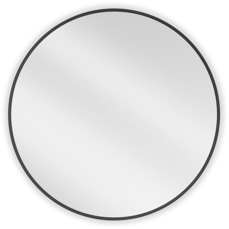 Mexen Loft zrkadlo kúpeľňové okrúhle 70 cm, čierny rám - 9850-070-070-000-70