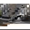 Mexen Loft okrúhle zrkadlo do kúpeľne 70 cm, čierny rám - 9850-070-070-000-70