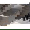 Mexen Loft okrúhle kúpeľňové zrkadlo 80 cm, rám inox - 9850-080-080-000-10