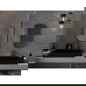 Mexen Loft oválne kúpeľňové zrkadlo 70 x 50 cm, zlatý rám - 9851-070-050-000-50