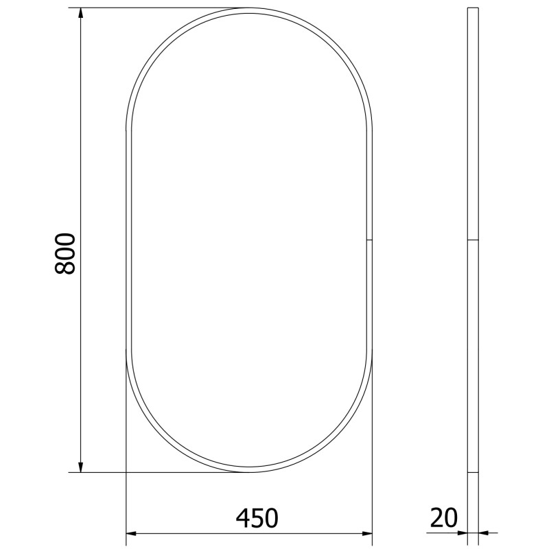 Mexen Loft oválne kúpeľňové zrkadlo 80 x 45 cm, rám v brúsenom zlatom prevedení - 9851-080-045-000-50