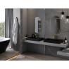 Mexen Loft oválne kúpeľňové zrkadlo 80 x 45 cm, rám v brúsenom zlatom prevedení - 9851-080-045-000-50