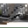 Mexen Loft oválne kúpeľňové zrkadlo 80 x 45 cm, čierny rám - 9851-080-045-000-70