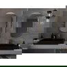 Mexen Loft oválne kúpeľňové zrkadlo 90 x 55 cm, zlatý rám - 9851-090-055-000-50