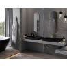 Mexen Loft oválne zrkadlo do kúpeľne 100 x 35 cm, zlatý rám - 9851-100-035-000-50