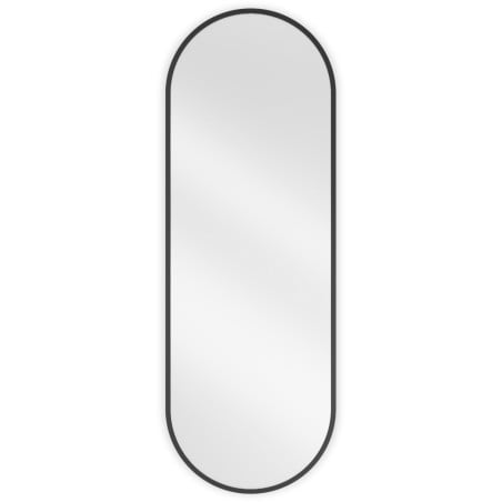 Mexen Loft oválne kúpeľňové zrkadlo 100 x 35 cm, čierny rám - 9851-100-035-000-70