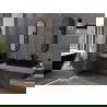 Mexen Loft oválne kúpeľňové zrkadlo 100 x 35 cm, čierny rám - 9851-100-035-000-70