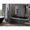 Mexen Loft oválne kúpeľňové zrkadlo 100 x 50 cm, zlatý rám - 9851-100-050-000-50