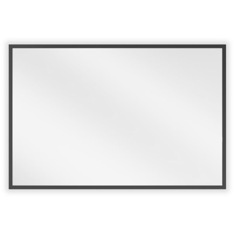 Mexen Loft obdĺžnikové kúpeľňové zrkadlo 60 x 40 cm, čierny rám - 9852-060-040-000-70