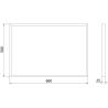 Mexen Loft obdĺžnikové kúpeľňové zrkadlo 60 x 40 cm, čierny rám - 9852-060-040-000-70