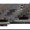 Mexen Loft obdĺžnikové kúpeľňové zrkadlo 60 x 50 cm, zlatý rám - 9852-060-050-000-50