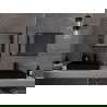 Mexen Loft obdĺžnikové kúpeľňové zrkadlo 60 x 50 cm, čierny rám - 9852-060-050-000-70