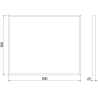 Mexen Loft obdĺžnikové kúpeľňové zrkadlo 60 x 50 cm, čierny rám - 9852-060-050-000-70