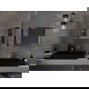 Mexen Loft obdĺžnikové kúpeľňové zrkadlo 70 x 50 cm, zlatý rám - 9852-070-050-000-50