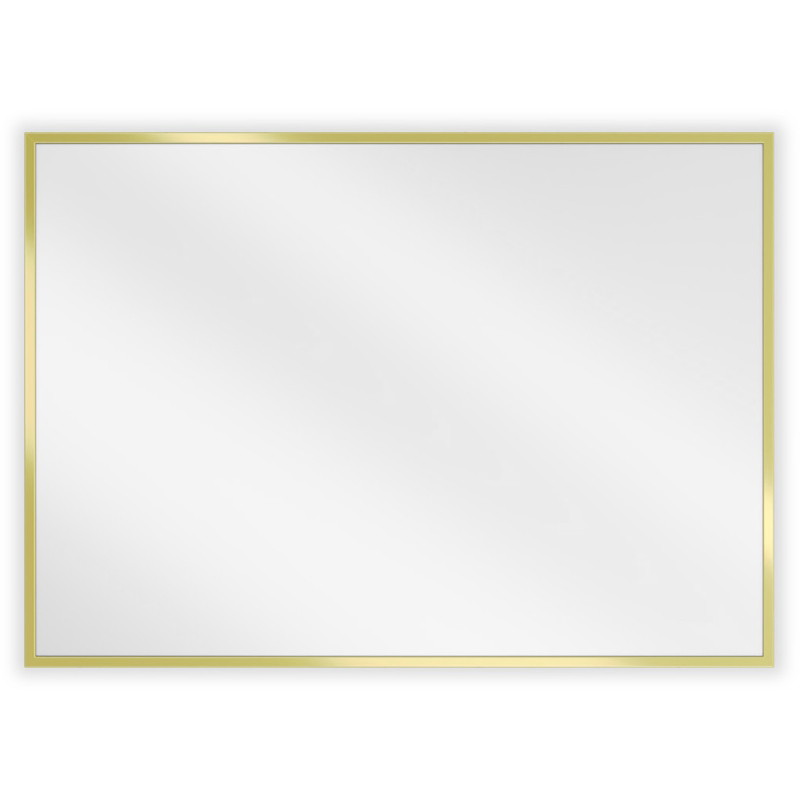 Mexen Loft kúpeľňové zrkadlo obdĺžnikové 70 x 50 cm, zlatý rám - 9852-070-050-000-50