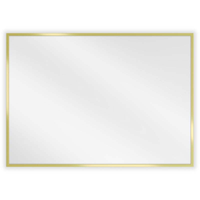 Mexen Loft obdĺžnikové kúpeľňové zrkadlo 70 x 50 cm, zlatý rám - 9852-070-050-000-50