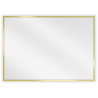 Mexen Loft kúpeľňové zrkadlo obdĺžnikové 70 x 50 cm, zlatý rám - 9852-070-050-000-50