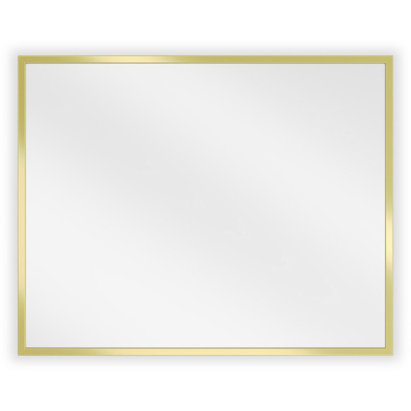 Mexen Loft obdĺžnikové zrkadlo do kúpeľne 50 x 40 cm, zlatý rám - 9852-050-040-000-50