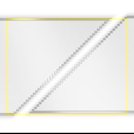 Mexen Loft kúpeľňové zrkadlo obdĺžnikové 50 x 40 cm, zlatý rám - 9852-050-040-000-50