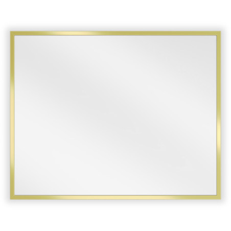 Mexen Loft obdĺžnikové zrkadlo do kúpeľne 50 x 40 cm, zlatý rám - 9852-050-040-000-50