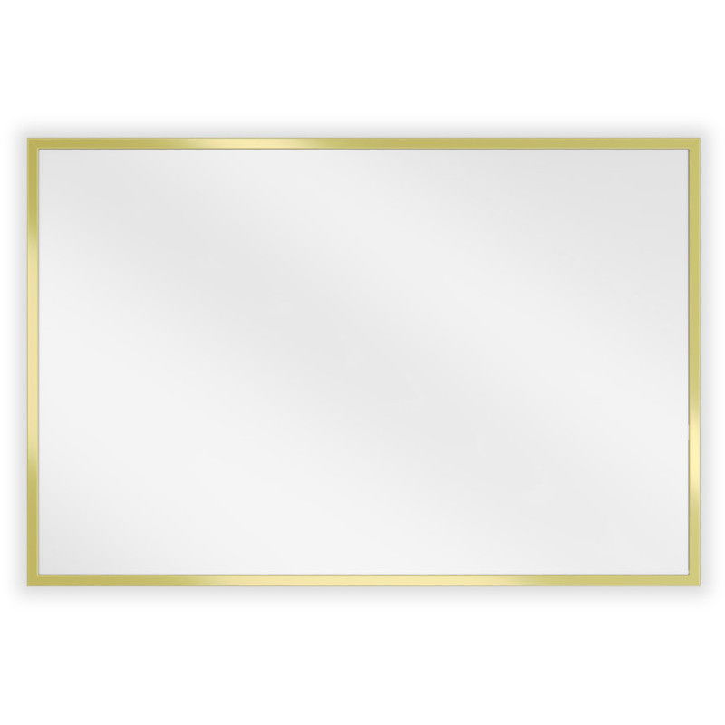 Mexen Loft obdĺžnikové kúpeľňové zrkadlo 60 x 40 cm, zlatý rám - 9852-060-040-000-50