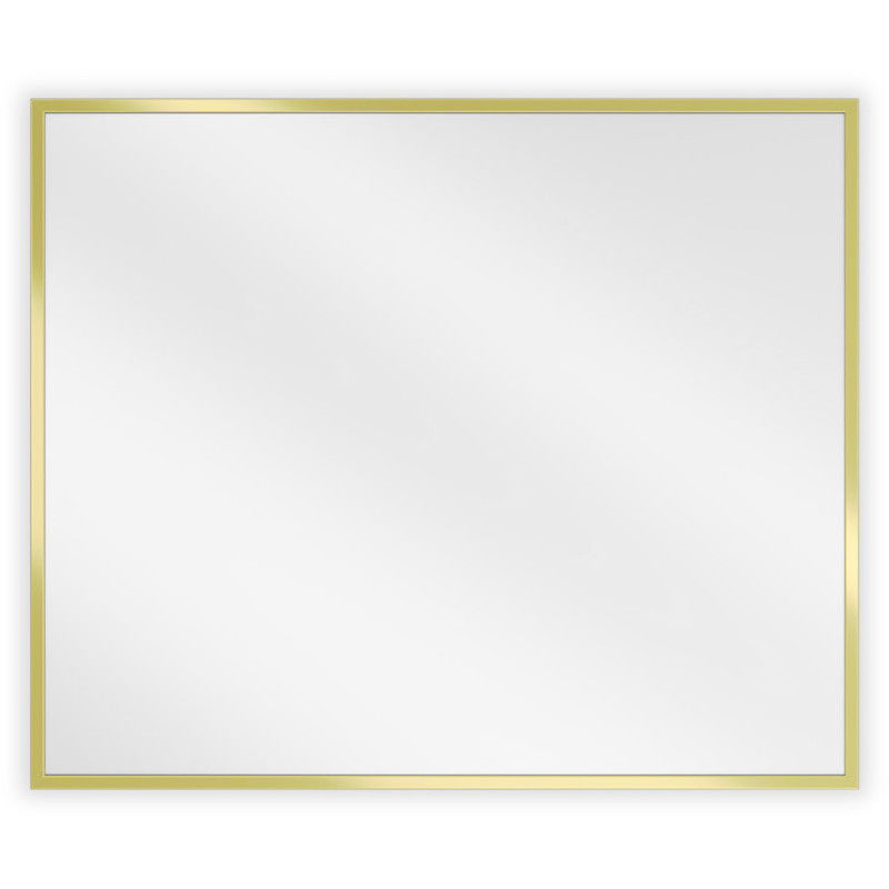 Mexen Loft obdĺžnikové kúpeľňové zrkadlo 60 x 50 cm, zlatý rám - 9852-060-050-000-50