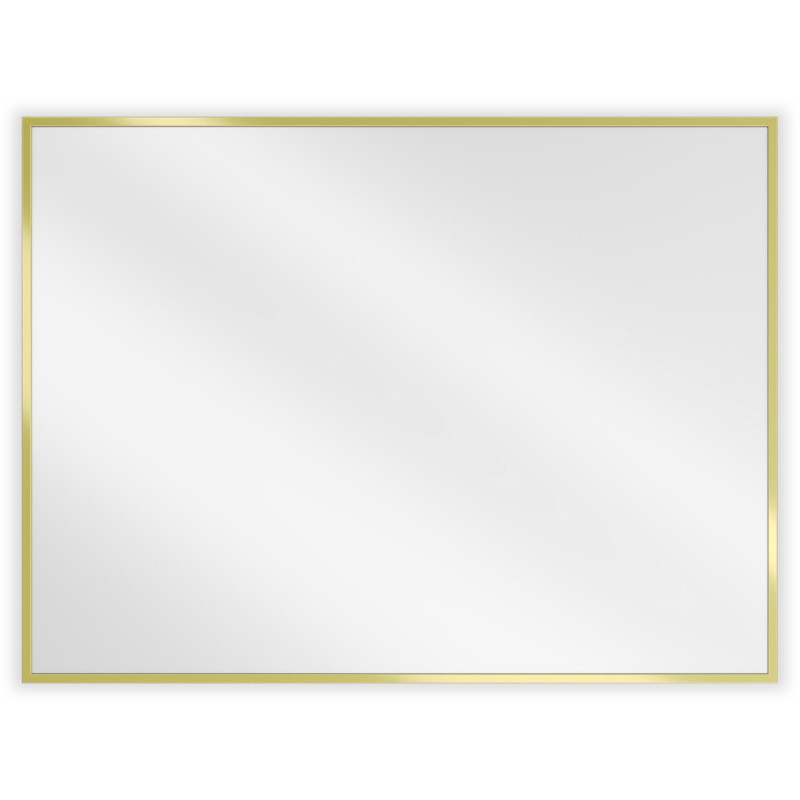 Mexen Loft kúpeľňové zrkadlo obdĺžnikové 80 x 60 cm, zlatý rám - 9852-080-060-000-50