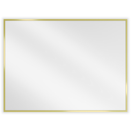 Mexen Loft kúpeľňové zrkadlo obdĺžnikové 80 x 60 cm, zlatý rám - 9852-080-060-000-50