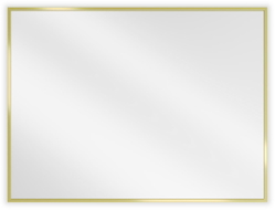 Mexen Loft kúpeľňové zrkadlo obdĺžnikové 80 x 60 cm, zlatý rám - 9852-080-060-000-50