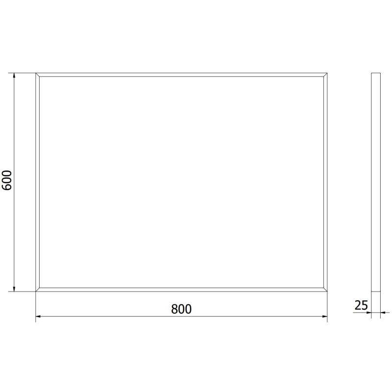 Mexen Loft kúpeľňové zrkadlo obdĺžnikové 80 x 60 cm, zlatý rám - 9852-080-060-000-50