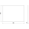 Mexen Loft obdĺžnikové kúpeľňové zrkadlo 80 x 60 cm, zlatý rám - 9852-080-060-000-50