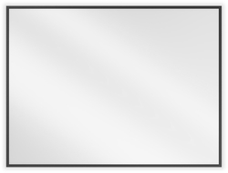 Mexen Loft obdĺžnikové kúpeľňové zrkadlo 80 x 60 cm, čierny rám - 9852-080-060-000-70