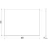 Mexen Loft obdĺžnikové kúpeľňové zrkadlo 80 x 60 cm, čierny rám - 9852-080-060-000-70