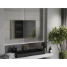 Mexen Loft kúpeľňové zrkadlo obdĺžnikové 90 x 60 cm, zlatý rám - 9852-090-060-000-50