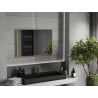 Mexen Loft obdĺžnikové kúpeľňové zrkadlo 90 x 60 cm, zlatý rám - 9852-090-060-000-50