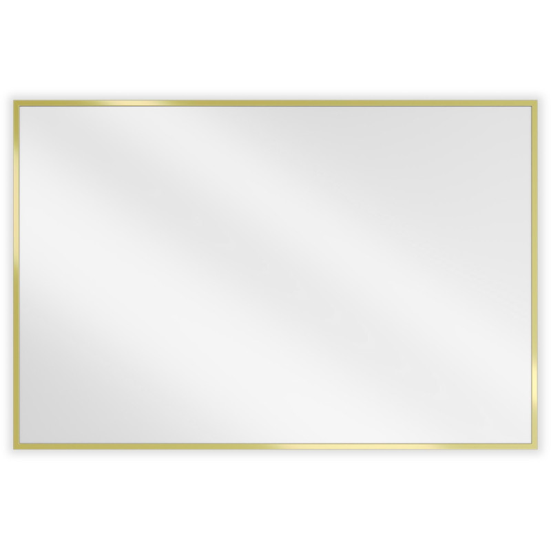 Mexen Loft kúpeľňové zrkadlo obdĺžnikové 90 x 60 cm, zlatý rám - 9852-090-060-000-50