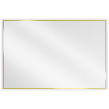 Mexen Loft kúpeľňové zrkadlo obdĺžnikové 90 x 60 cm, zlatý rám - 9852-090-060-000-50