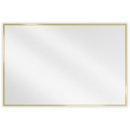 Mexen Loft obdĺžnikové zrkadlo do kúpeľne 90 x 60 cm, zlatý rám - 9852-090-060-000-50