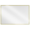 Mexen Loft kúpeľňové zrkadlo obdĺžnikové 90 x 60 cm, zlatý rám - 9852-090-060-000-50