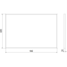 Mexen Loft kúpeľňové zrkadlo obdĺžnikové 90 x 60 cm, čierny rám - 9852-090-060-000-70