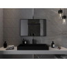 Mexen Loft kúpeľňové zrkadlo obdĺžnikové 90 x 60 cm, čierny rám - 9852-090-060-000-70
