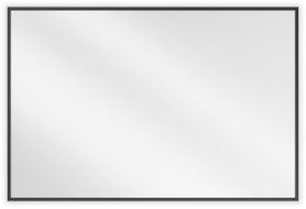 Mexen Loft kúpeľňové zrkadlo obdĺžnikové 90 x 60 cm, čierny rám - 9852-090-060-000-70