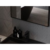 Mexen Loft kúpeľňové zrkadlo obdĺžnikové 60 x 40 cm, čierny rám - 9852-060-040-000-70