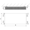 Mexen Flat CF33 doskový radiátor 600 x 1200 mm, bočné pripojenie, 2641 W, antracit - W433F-060-120-66