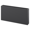 Mexen Flat CF33 doskový radiátor 600 x 1200 mm, bočné pripojenie, 2641 W, antracit - W433F-060-120-66