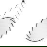 Mexen String okrúhle kúpeľňové zrkadlo 50 cm, čierny rám - 9854-050-050-000-70
