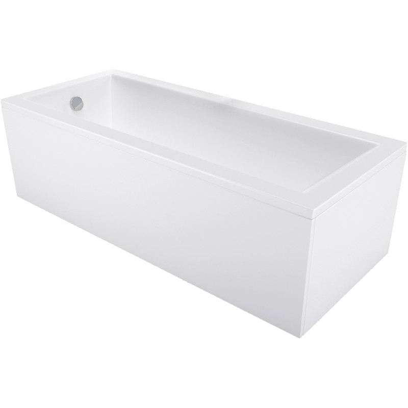 Mexen Cubik Obdĺžniková vaňa 140 x 70 cm s obkladom, biela - 55031407000X